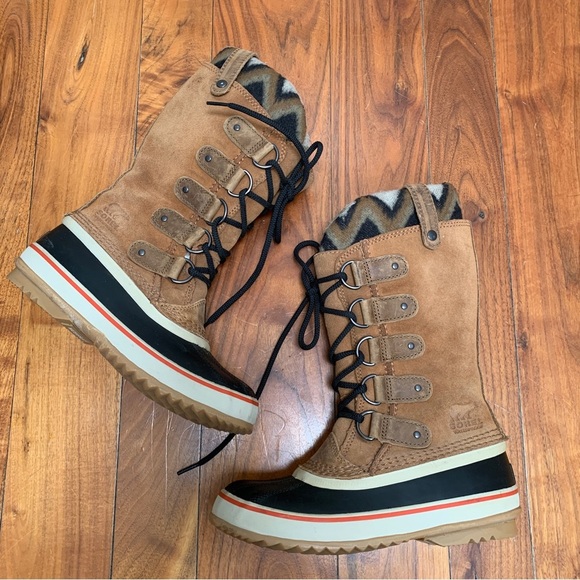 Sorel Joan of Artic Knit II Waterproof Lace Up Mid Calf Boots 6 - Picture 2 of 13